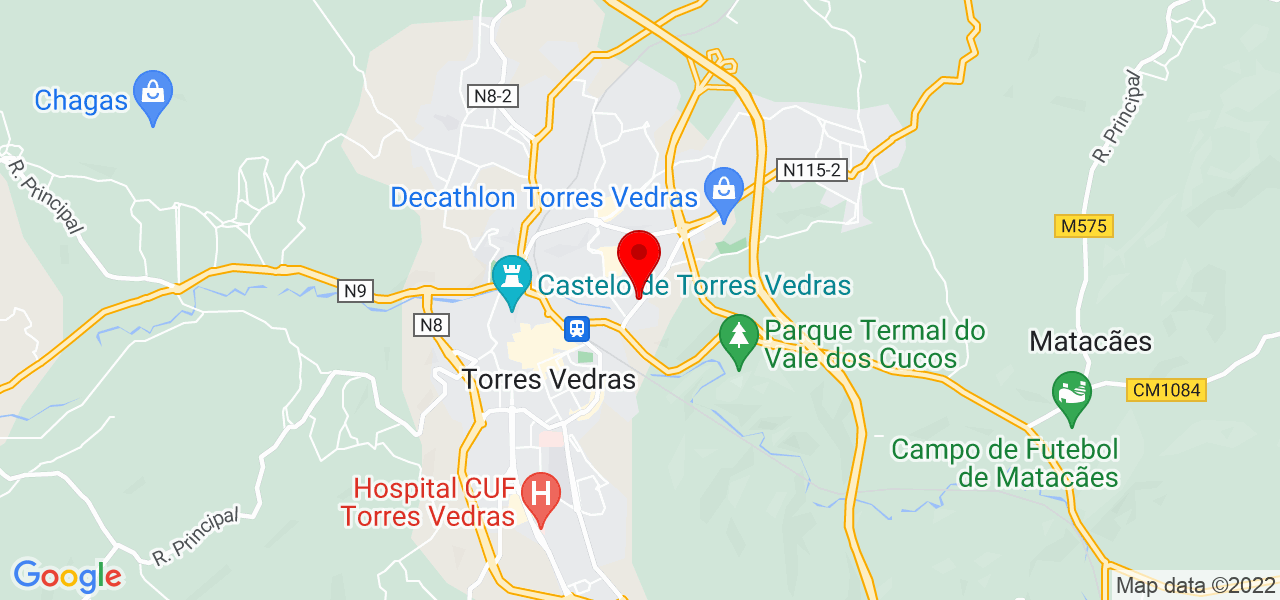 Rafaela Rodrigues - Lisboa - Torres Vedras - Mapa