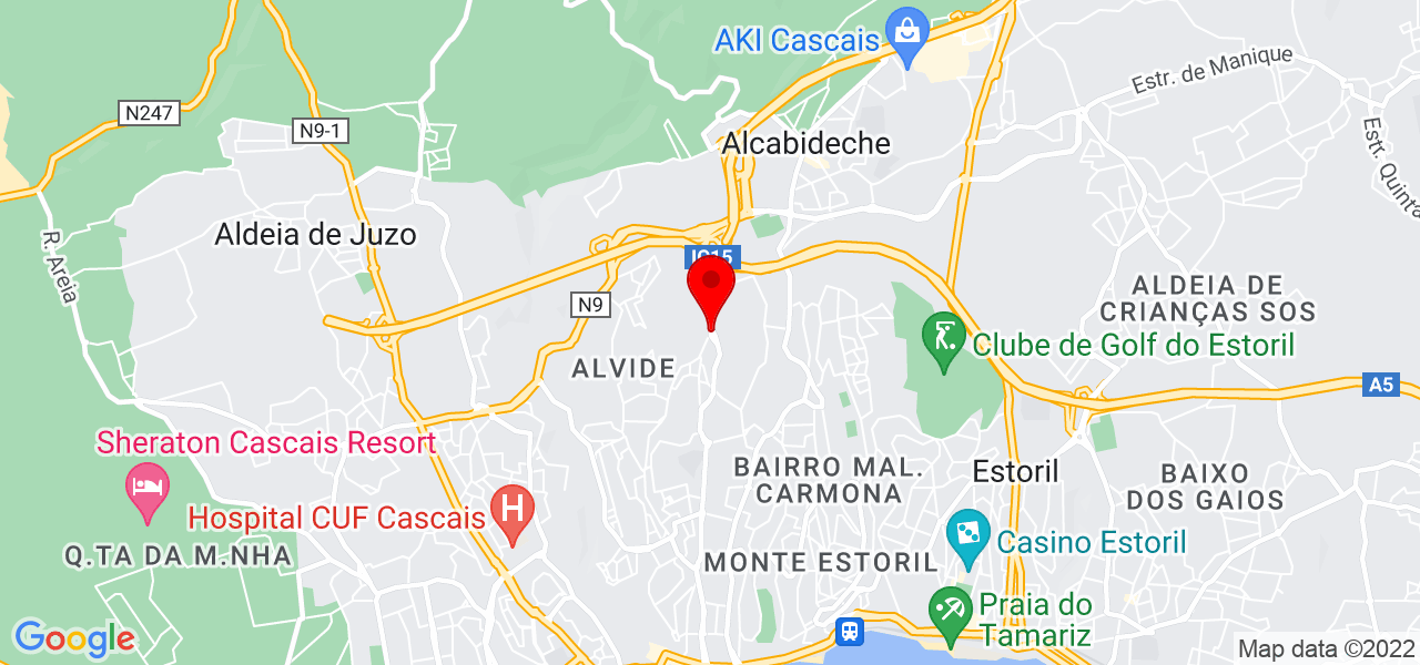 Vin&iacute;cius Baia Garcia - Lisboa - Cascais - Mapa