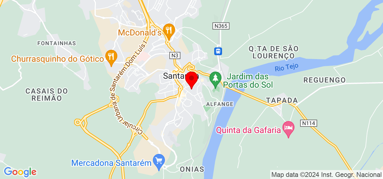 Corearte - Santarém - Santarém - Mapa
