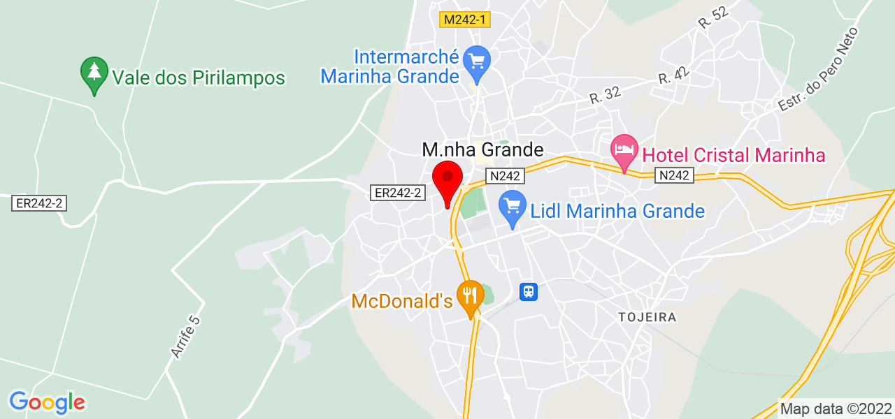 Ana Rute Monteiro - Leiria - Marinha Grande - Mapa