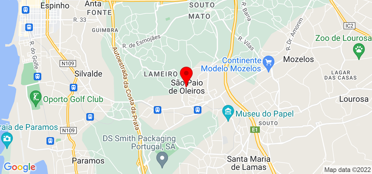 Tiago Ferreira - Aveiro - Santa Maria da Feira - Mapa