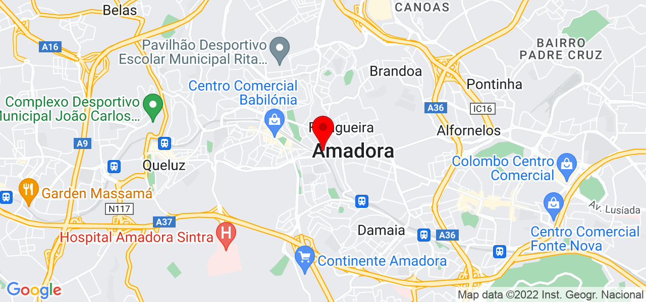 Ruben Duarte - Lisboa - Amadora - Mapa