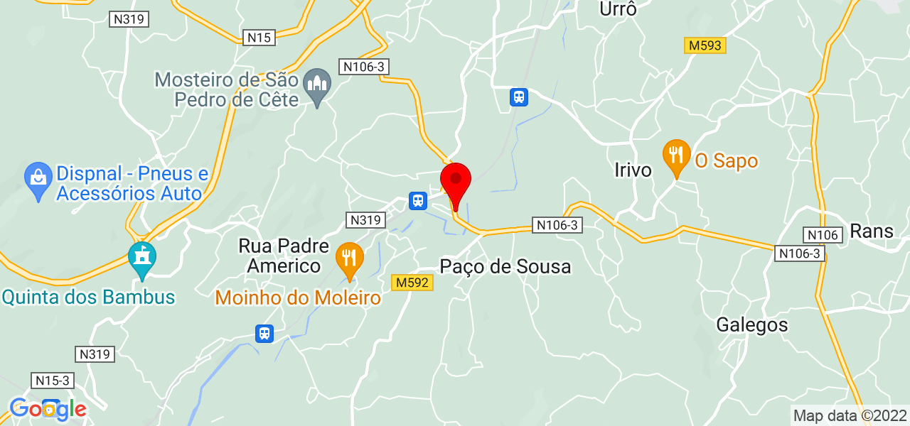 Mnclean - Porto - Paredes - Mapa