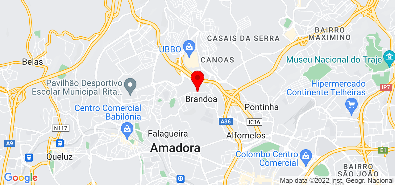 claudio carvalho - Lisboa - Amadora - Karte
