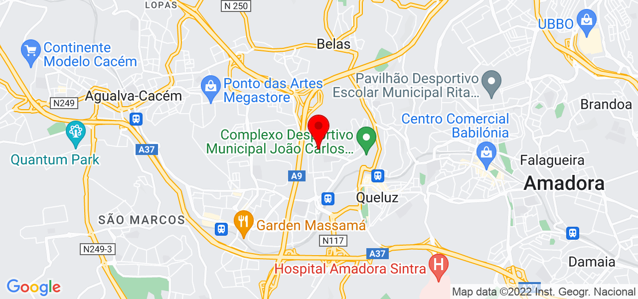 Passeadora e tratadora de c&atilde;es - Lisboa - Sintra - Mapa