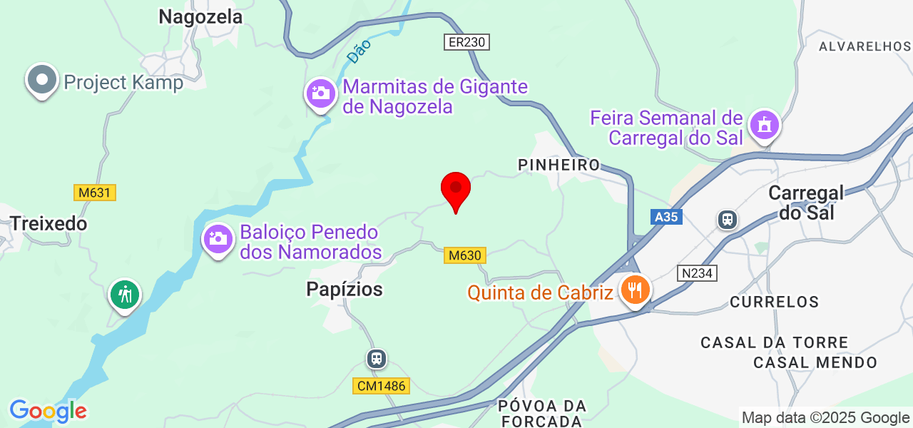 H&Filipes limpeza e desflorestação - Viseu - Carregal do Sal - Mapa