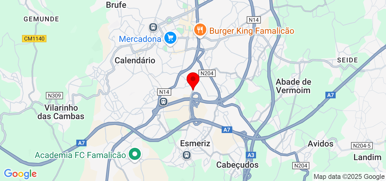 Sara Ferreira - Braga - Vila Nova de Famalicão - Mapa