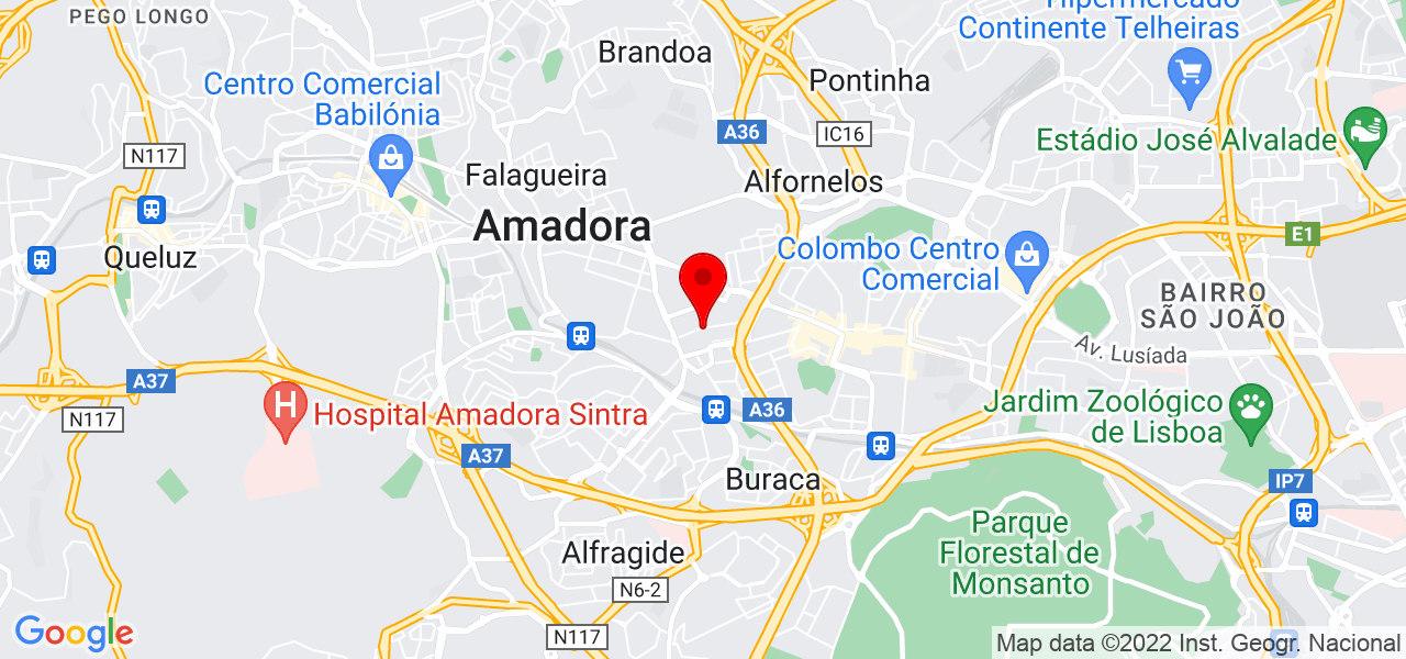 Hidro Clean Canaliza&ccedil;&otilde;es - Lisboa - Amadora - Mapa