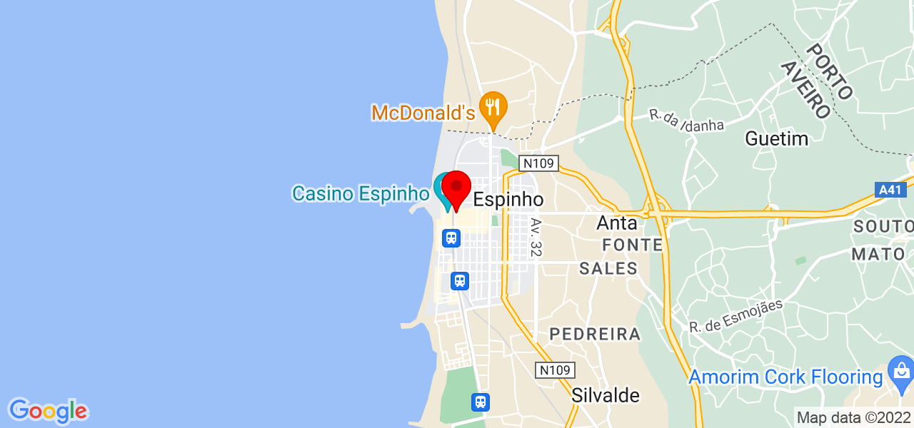 D&eacute;cio - Aveiro - Espinho - Mapa