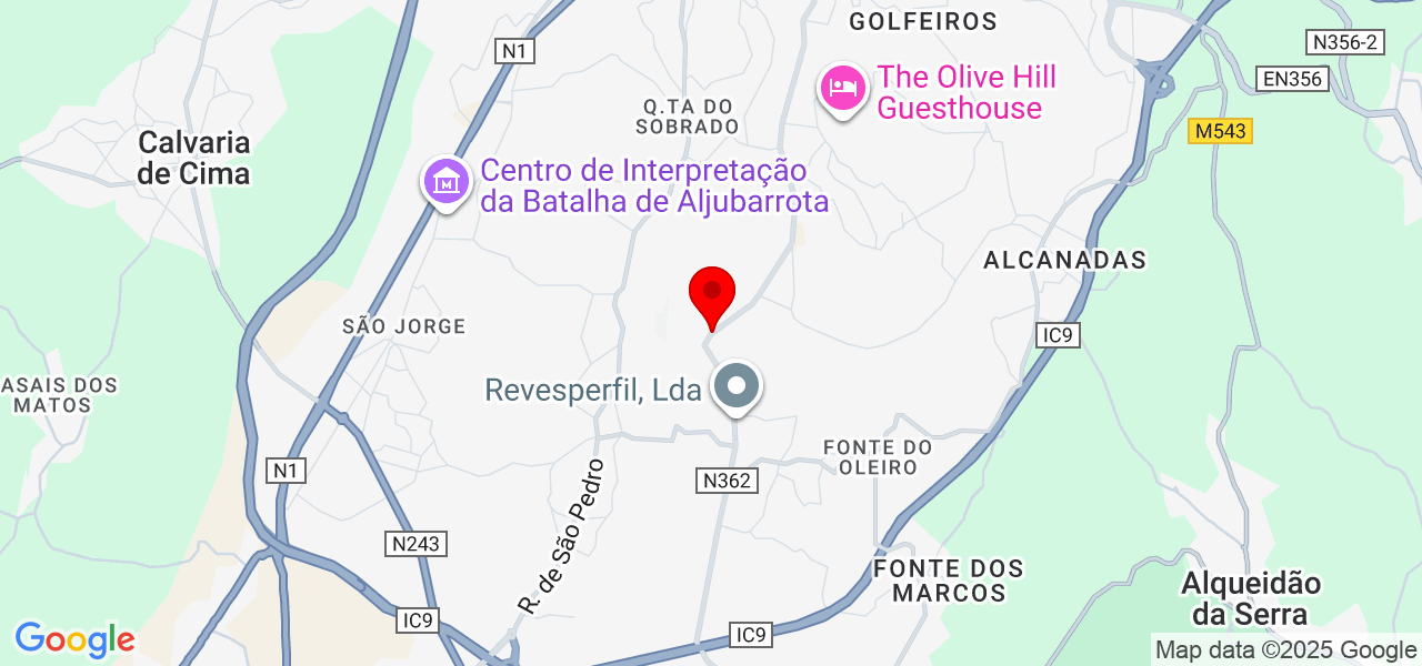 Marcão Reparador - Leiria - Porto de Mós - Carte