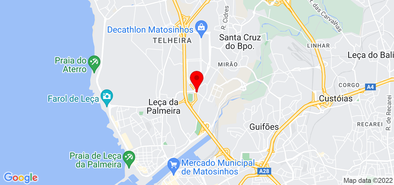 Dra. Rosana Sousa - Psic&oacute;loga e Hipnoterapeuta - Porto - Matosinhos - Mapa