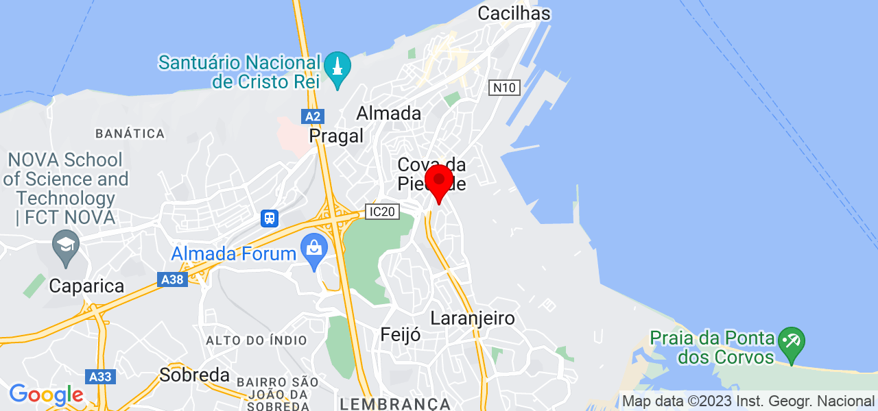Martim - Setúbal - Almada - Mapa