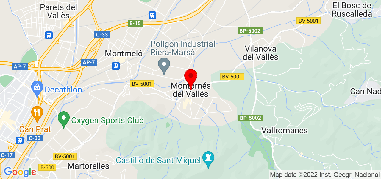 Lydia - Cataluña - Montornès del Vallès - Mapa