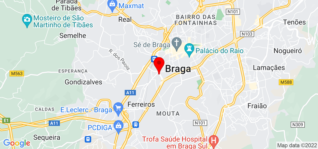 Carlos Vieira - Braga - Braga - Mapa