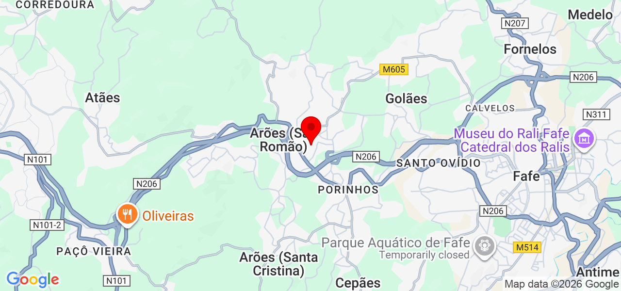 Foco Interno - Braga - Fafe - Karte
