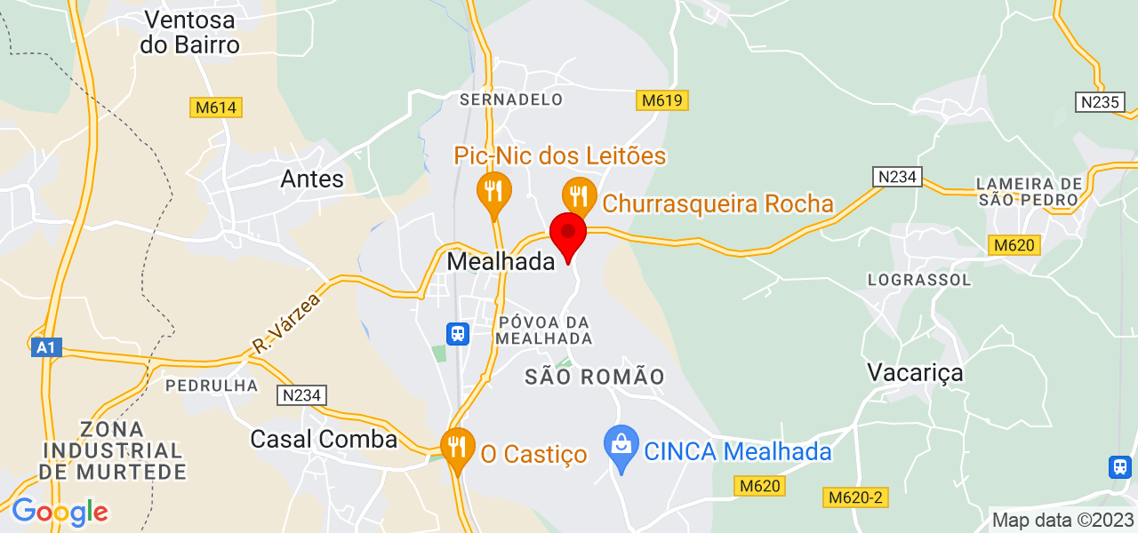 Beatriz Pereira - Aveiro - Mealhada - Mapa