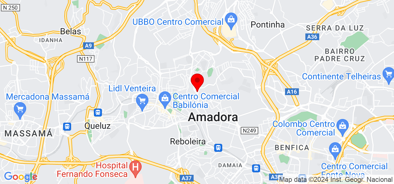 SF Remodela&ccedil;&otilde;es - Lisboa - Amadora - Mapa