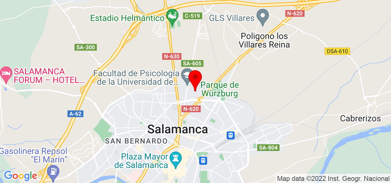 Raquel Fern&aacute;ndez - Castilla y León - Salamanca - Mapa