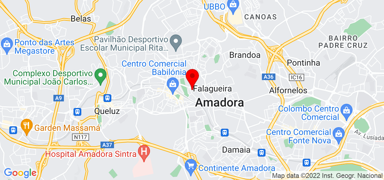 Bruno Miguel - Lisboa - Amadora - Mapa