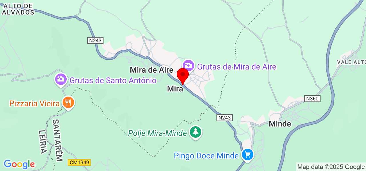 Maria - Leiria - Porto de Mós - Karte