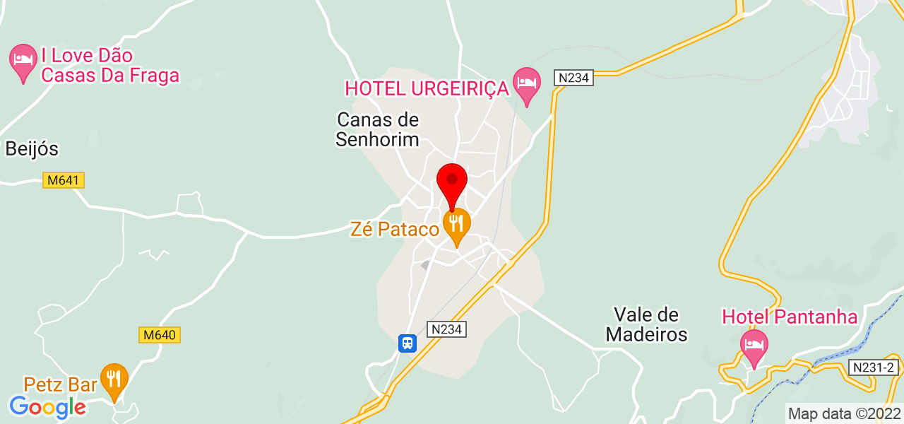 Rui de Ribeiro - Viseu - Nelas - Mapa
