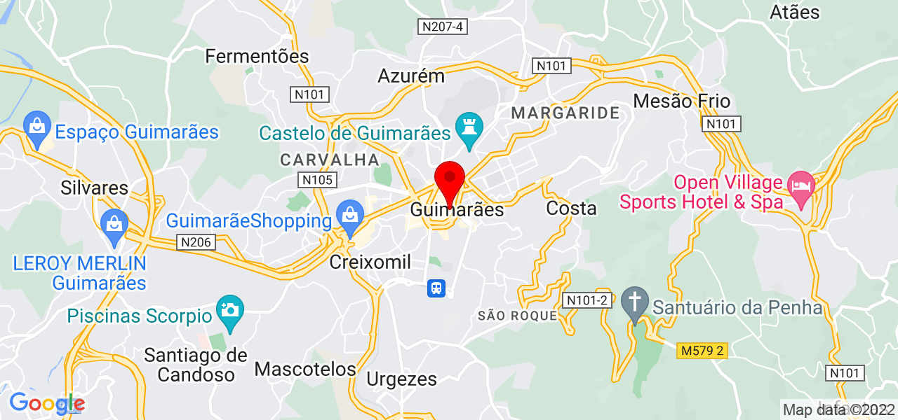 Maria fernanda - Braga - Guimarães - Mapa