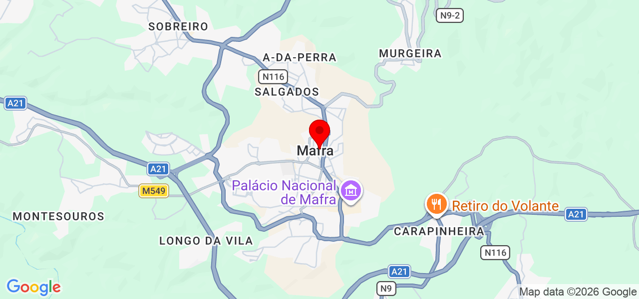 ML pinturas e remodelações - Lisboa - Mafra - Mapa