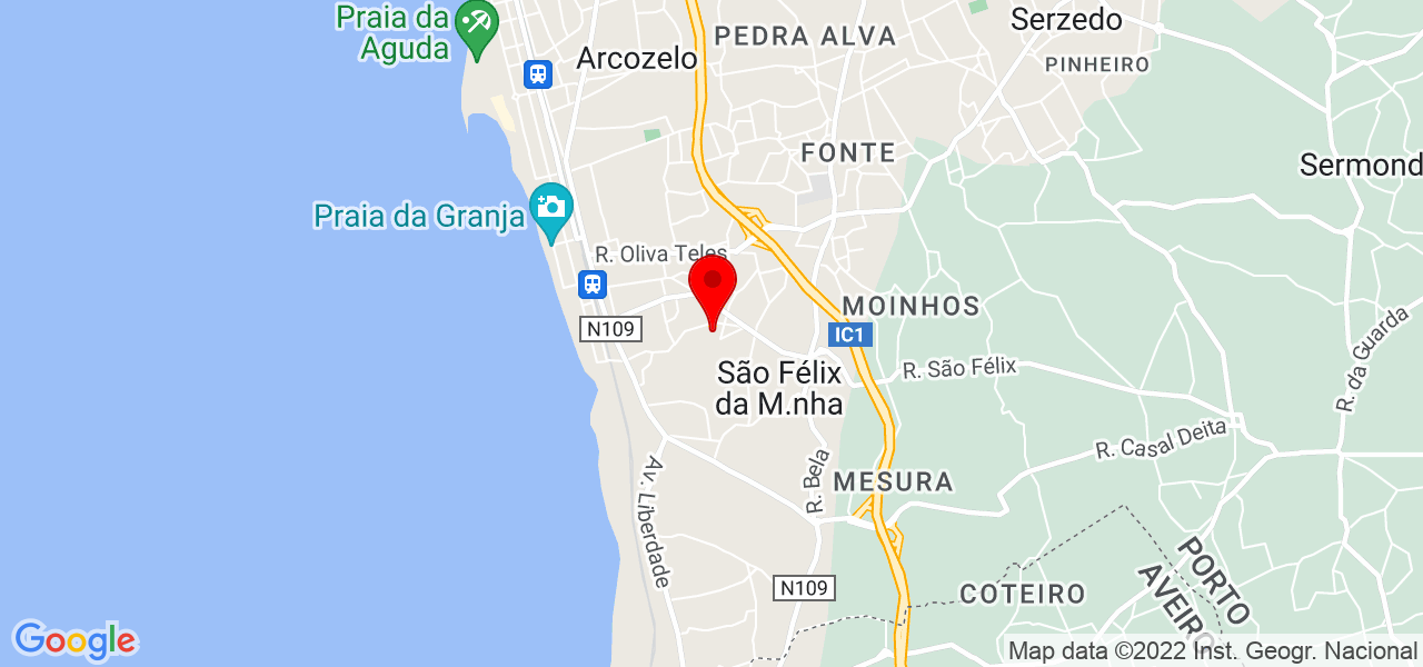 Ann Mary - Porto - Vila Nova de Gaia - Mapa