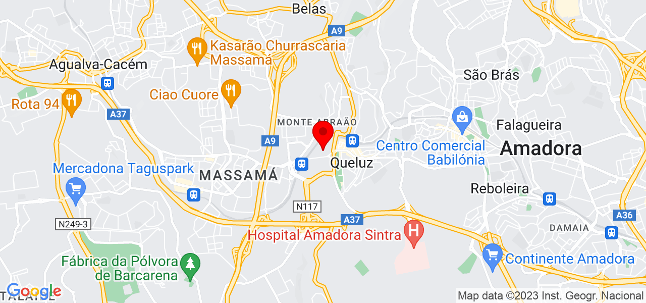 Dalmaso Carpintaria - Lisboa - Sintra - Mapa