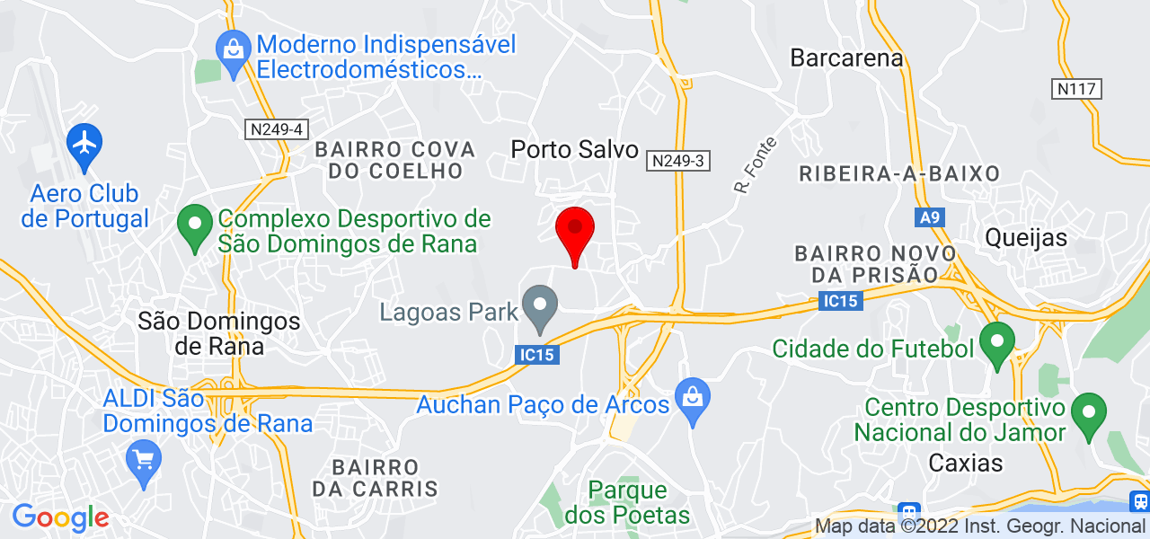 Jos&eacute; Hern&acirc;ni - Lisboa - Oeiras - Mapa