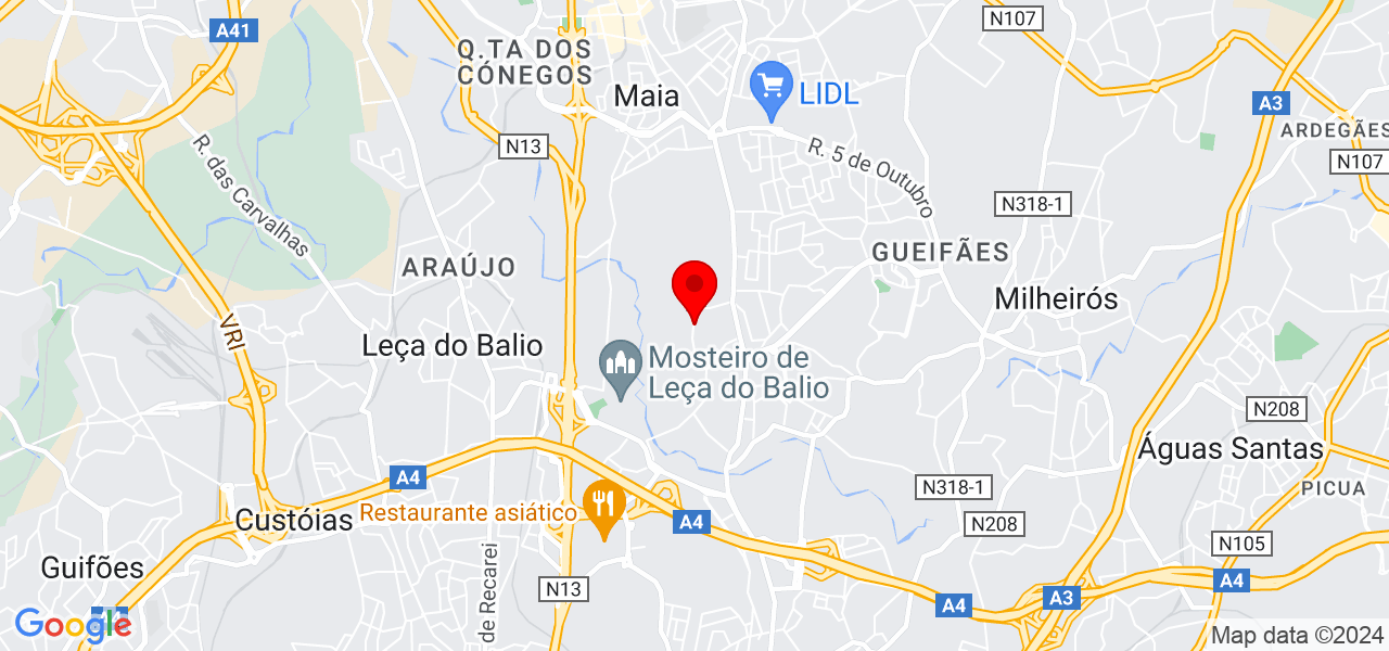 Daniela Santos - Porto - Matosinhos - Map