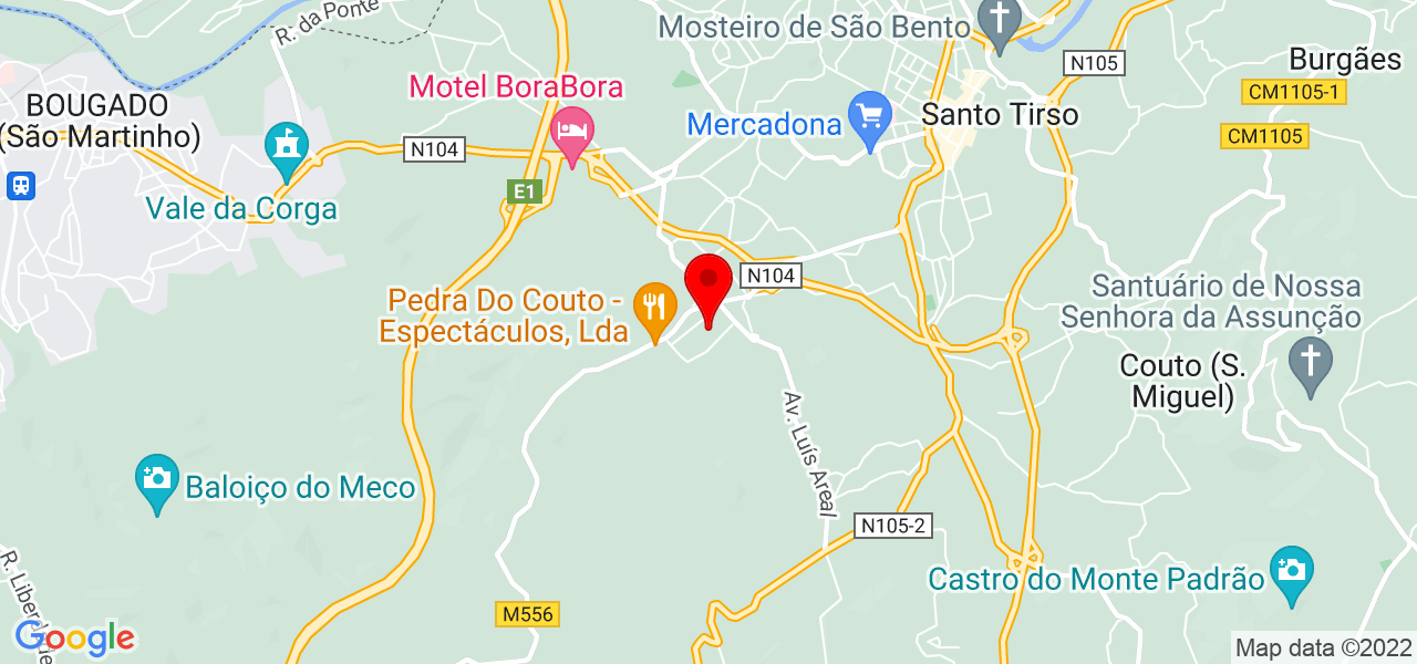 Estef&acirc;nia Neves - Porto - Santo Tirso - Map