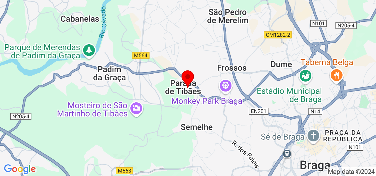 Nuno Martins - Braga - Braga - Mapa