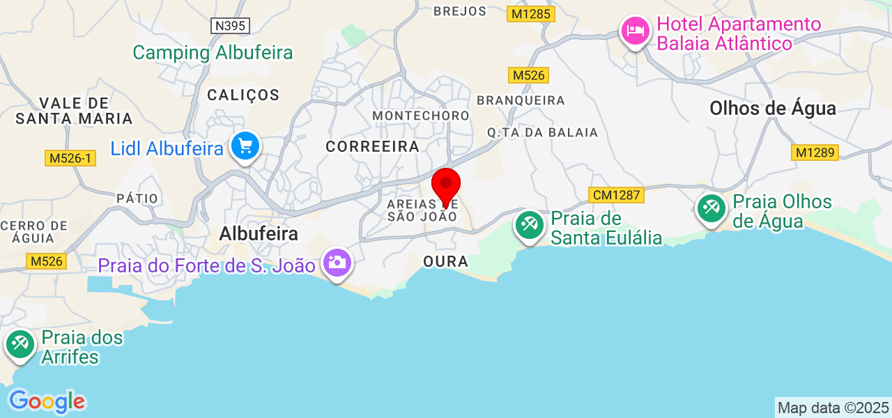 Maicon Douglas - Faro - Albufeira - Map