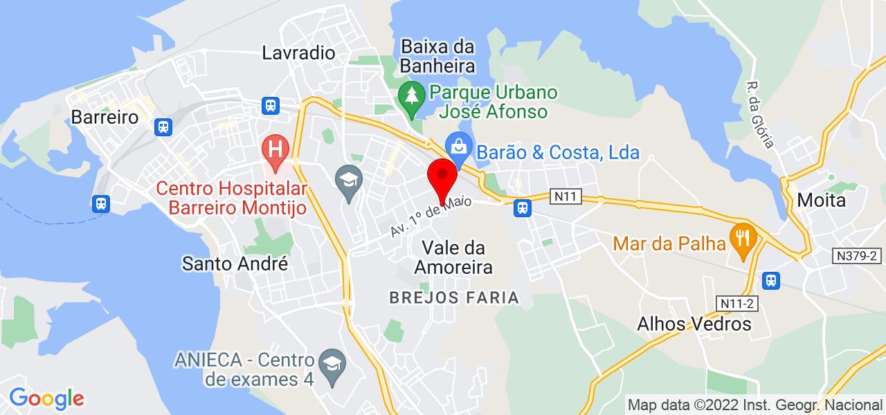 D&eacute;bora Lopes - Setúbal - Moita - Mapa