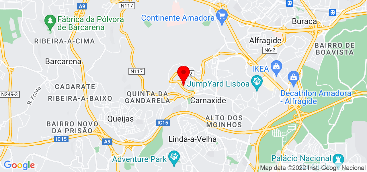 Carlos Andr&eacute; - Lisboa - Oeiras - Mapa