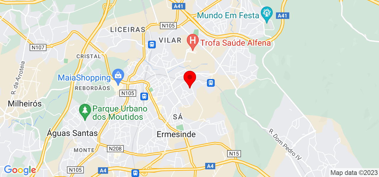Patr&iacute;cia Grijo - Porto - Valongo - Mapa