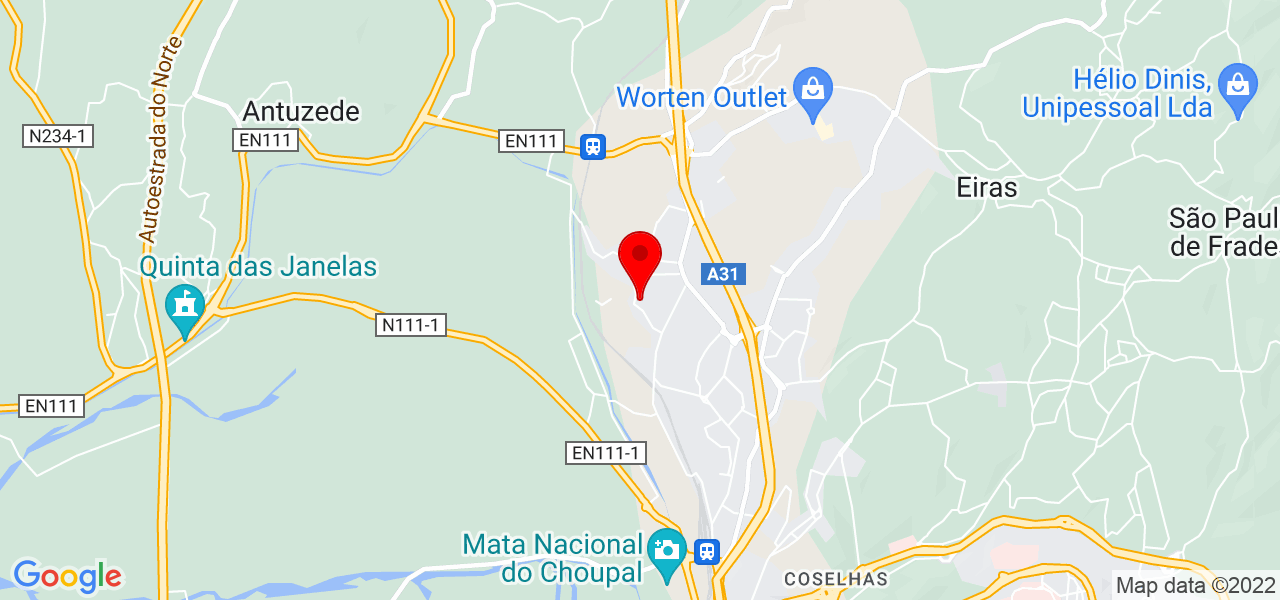 Hugo Pratas - Coimbra - Coimbra - Mapa