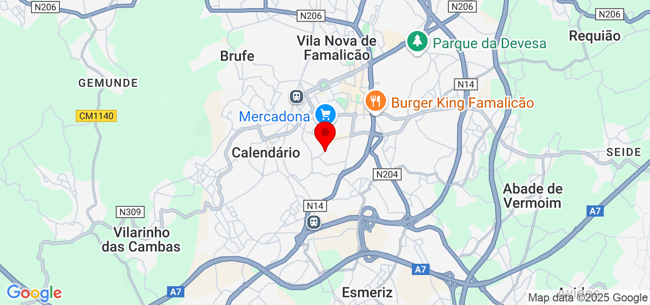 Margarida - Braga - Vila Nova de Famalicão - Karte