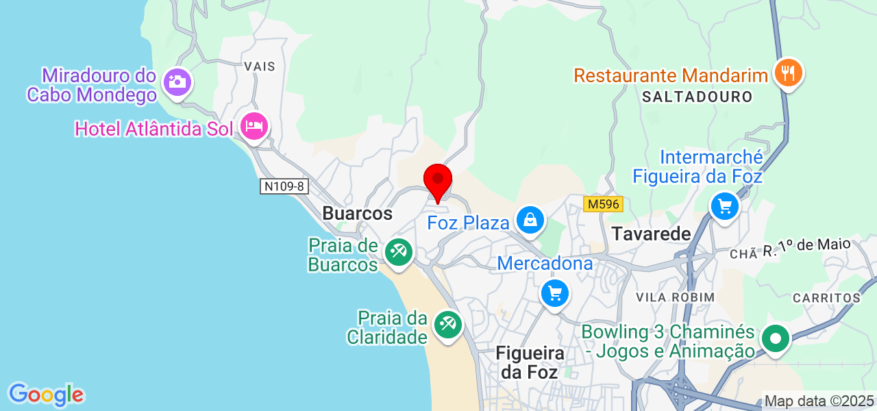 Higuera - Coimbra - Figueira da Foz - Mapa