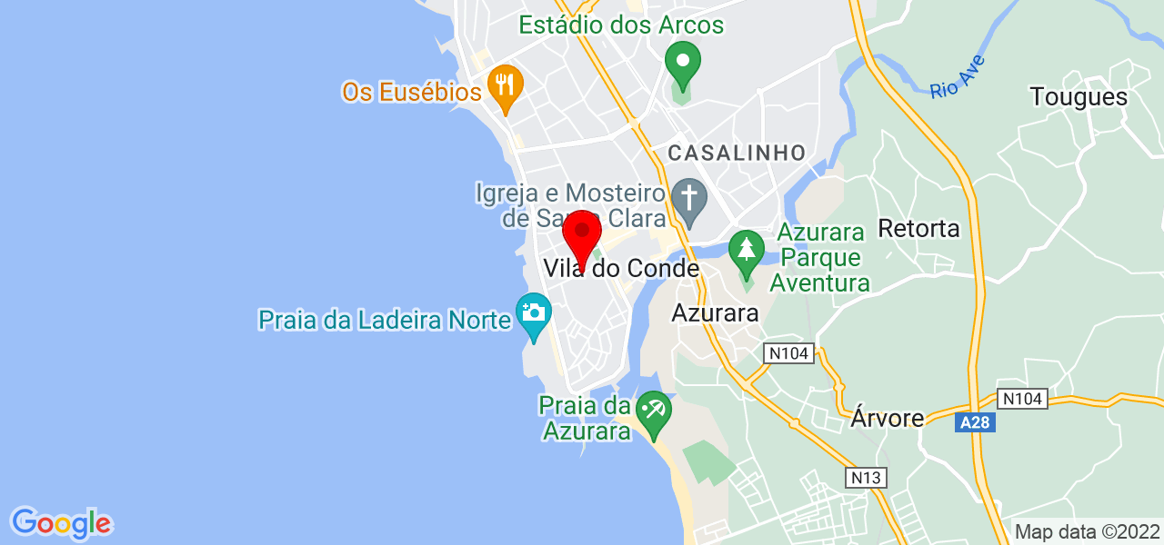 Caxipet-Caxinas Pet Care - Porto - Vila do Conde - Mapa