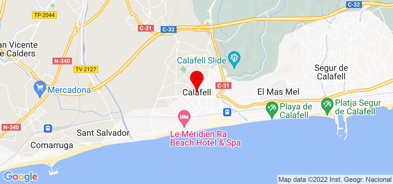 Luciano Morales - Cataluña - Calafell - Mapa