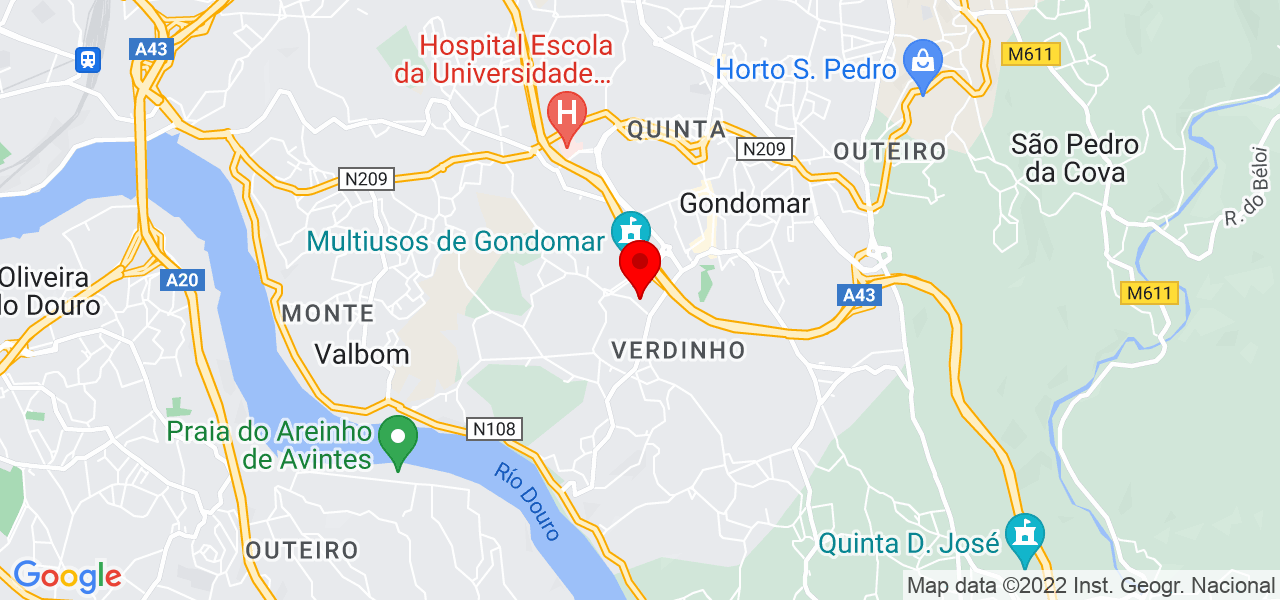 Isabel Amaral - Porto - Gondomar - Mapa