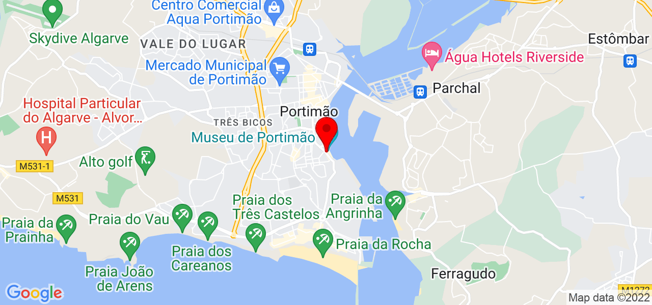 Jos&eacute; Vargas - Faro - Portimão - Mapa