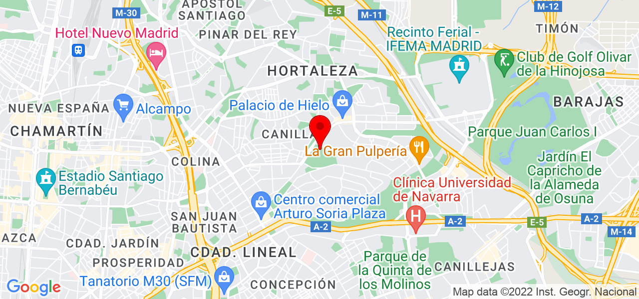 Mar&iacute;a Auxiliadora - Comunidad de Madrid - Madrid - Mapa