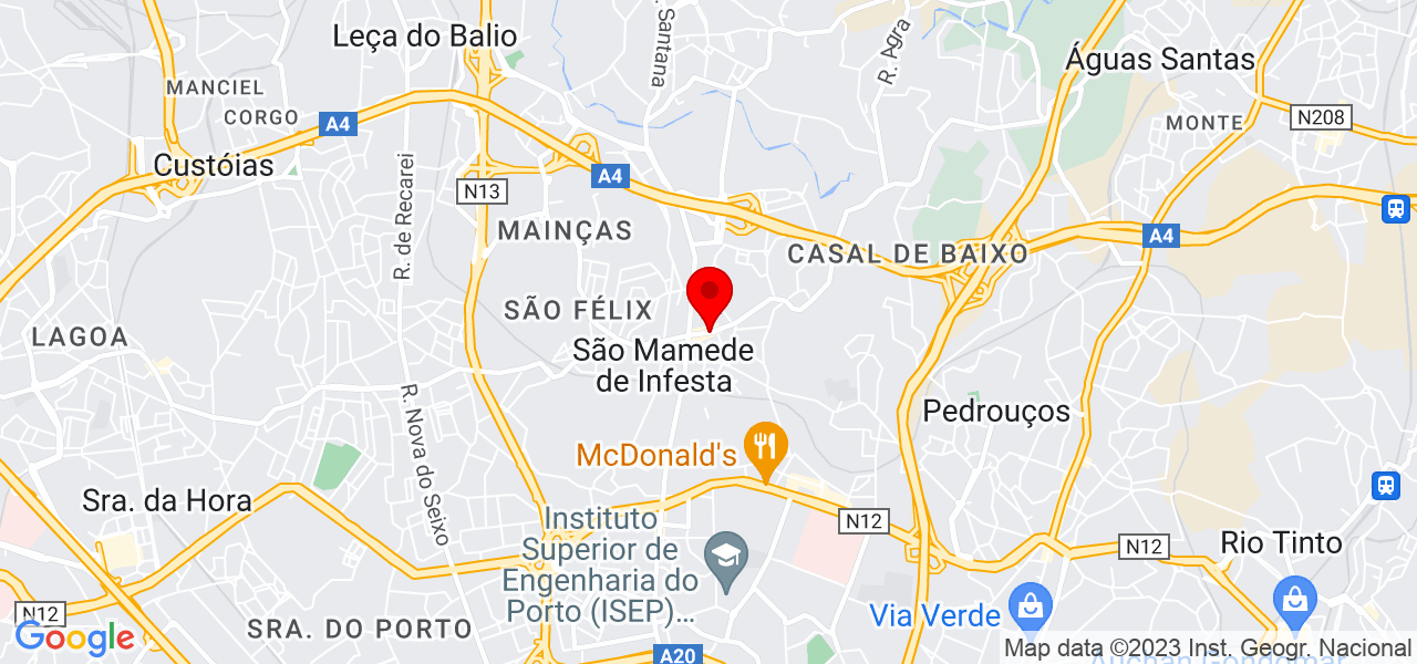 Franc&iacute;sco - Porto - Matosinhos - Mapa
