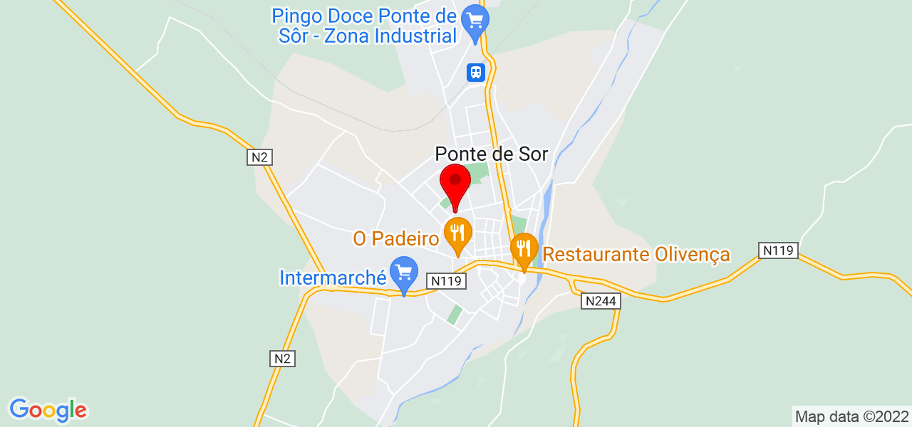 Cl&aacute;udia Pascoal - Portalegre - Ponte de Sor - Mapa