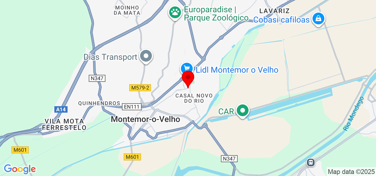 Diana Camões - Coimbra - Montemor-o-Velho - Karte