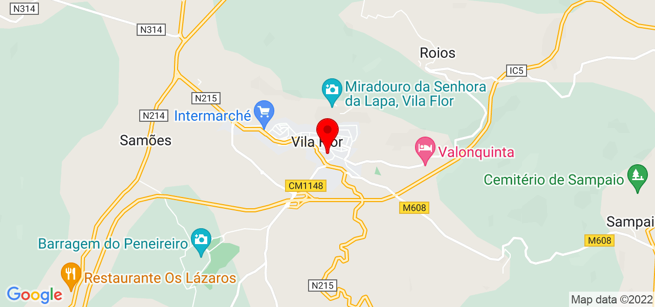 Carlos Rodrigues - Bragança - Vila Flor - Mapa