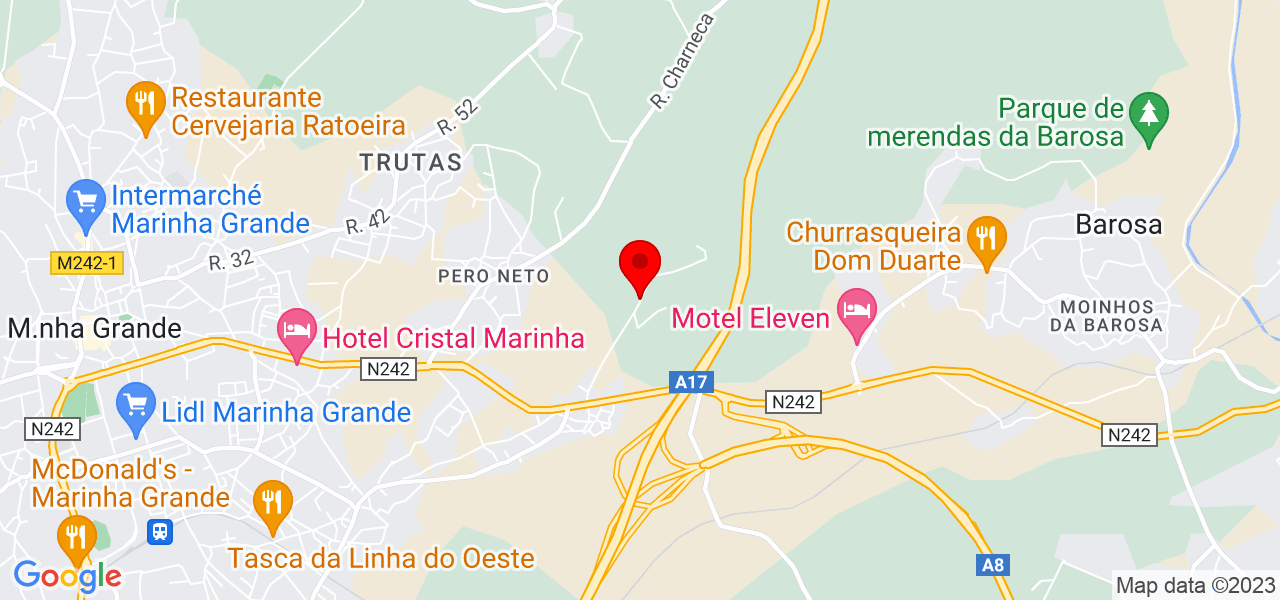 Rosangela - Leiria - Marinha Grande - Mapa